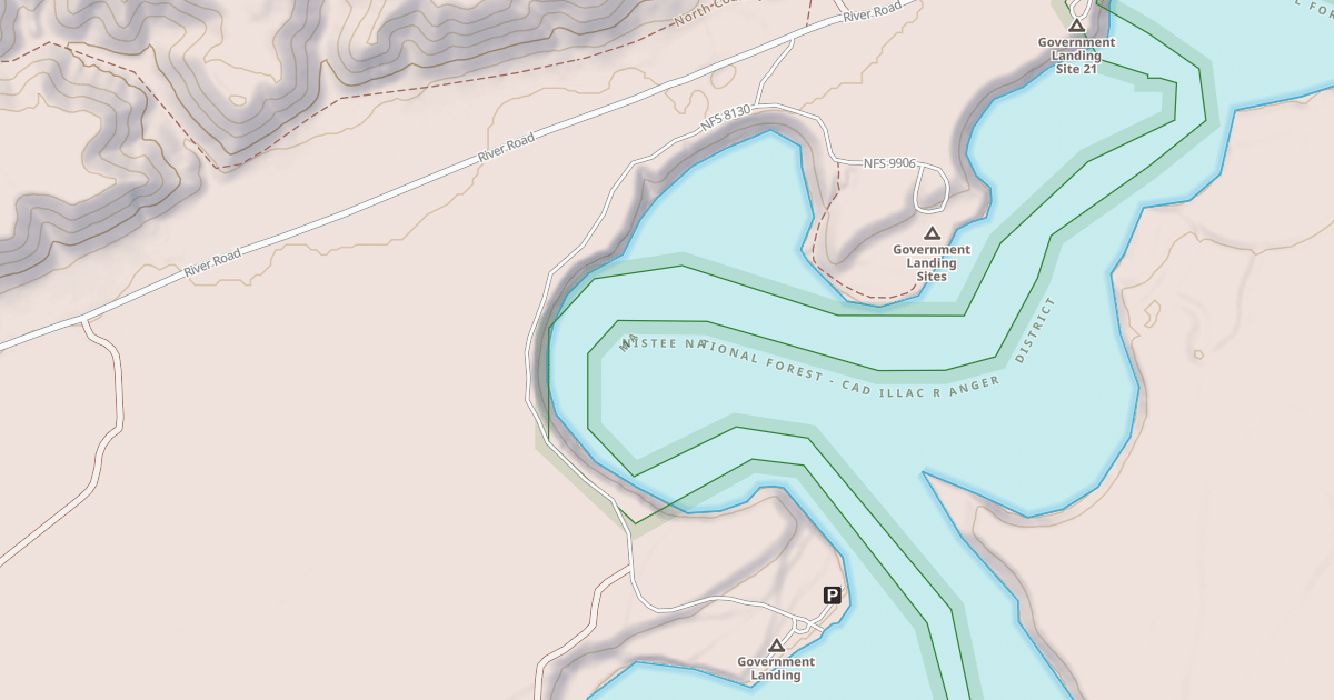 Map preview of GOVERNMENT LANDING ACCESS