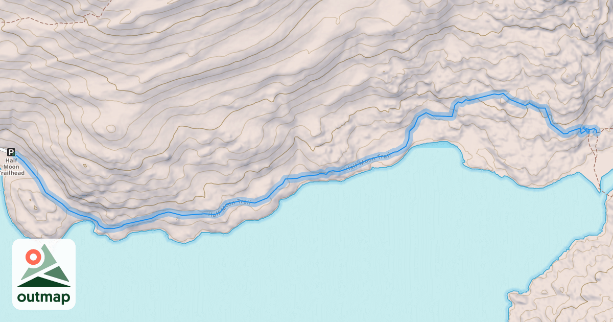 Map of Half Moon Trail
