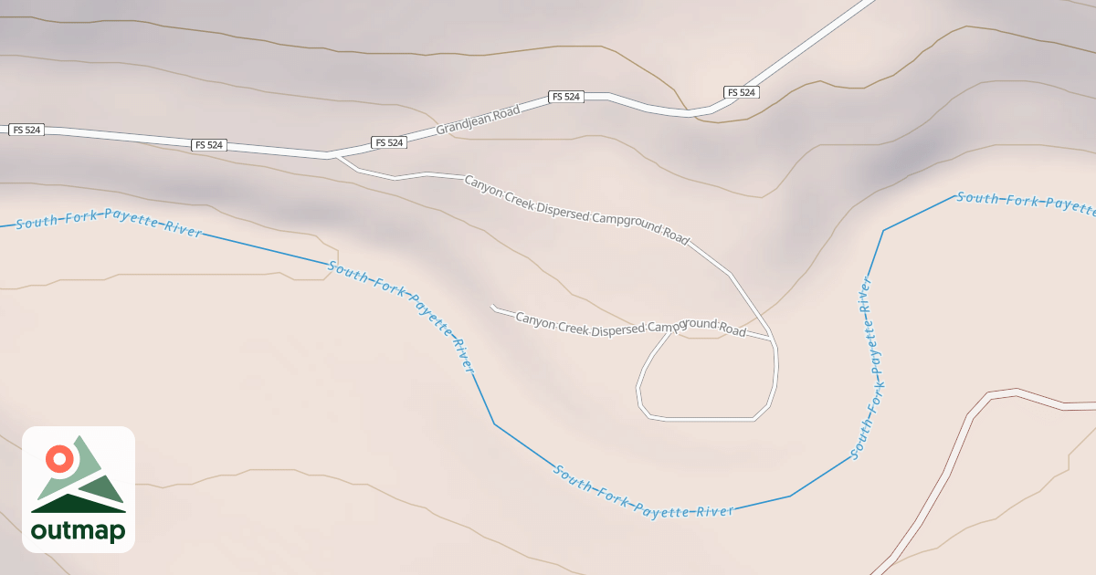 Map of CANYON CREEK DISPERSED