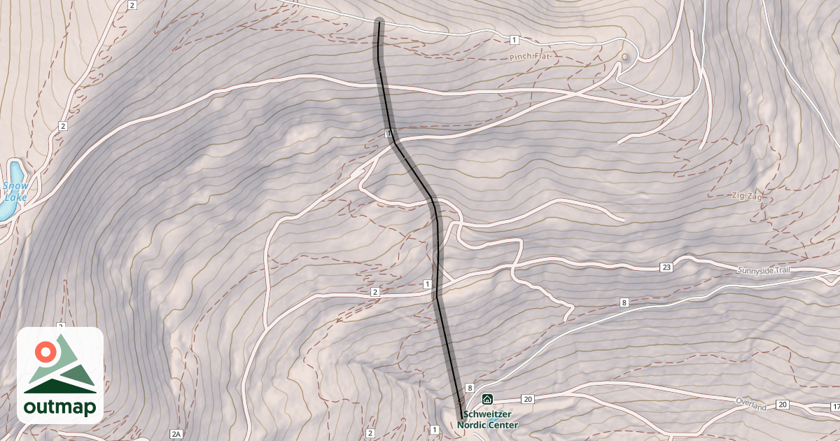 Map of Jimmie's Run (J.R.)
