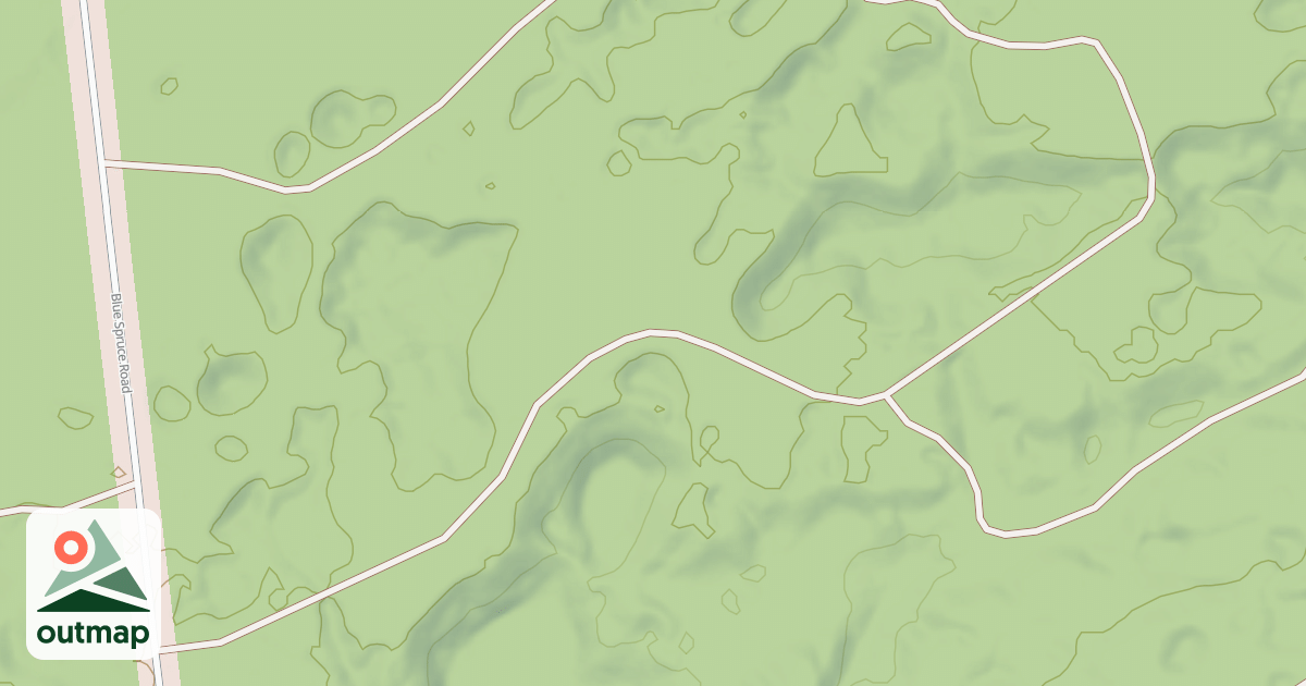 Map of BLUE SPRUCE SPUR ROAD