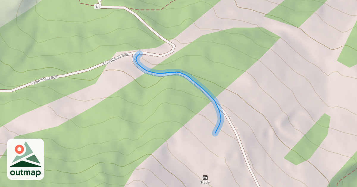 Map of Stade - Chemin