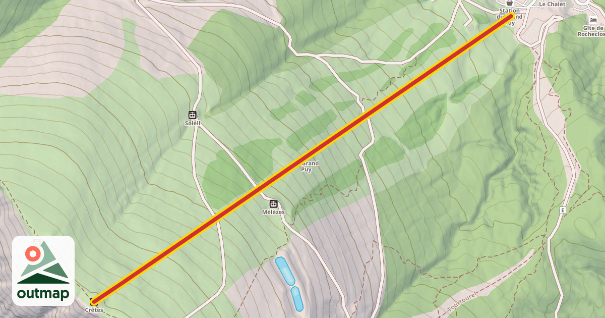 Map of Crêtes