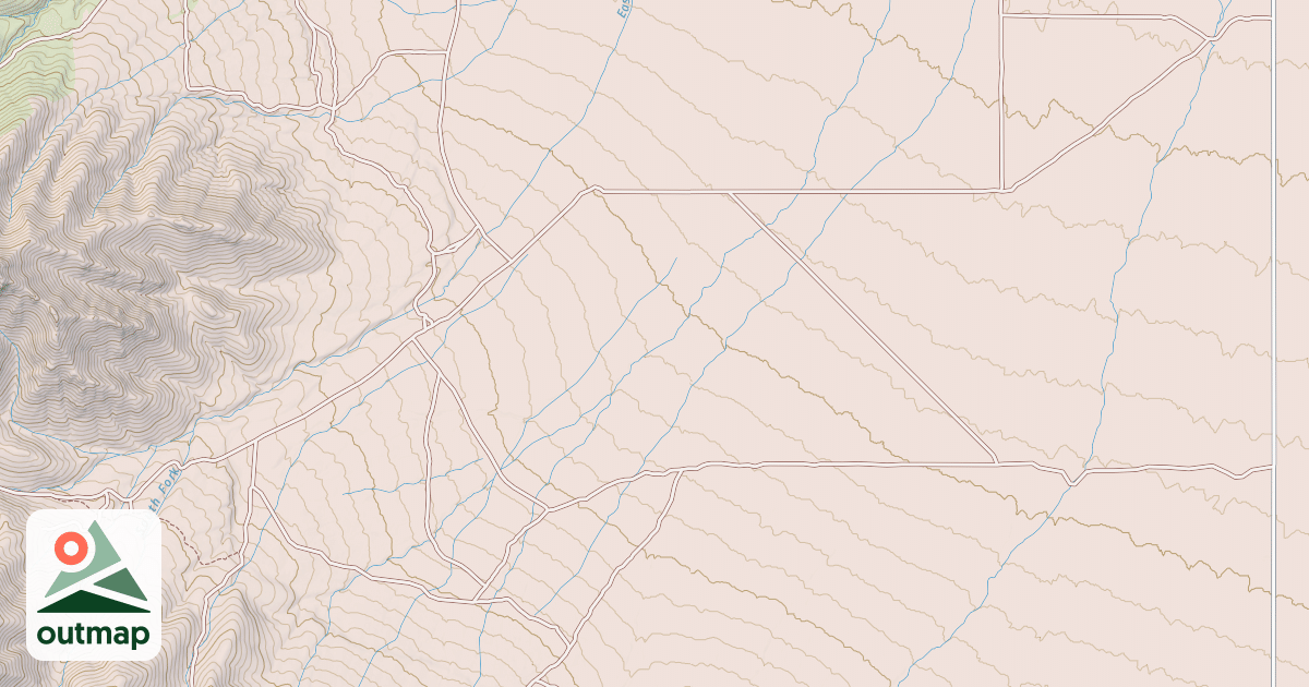 Map of EAST GOVERNMENT CREEK
