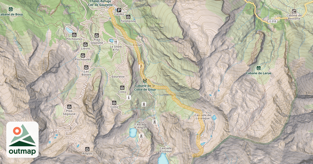 Map of Sanctus — Gourette