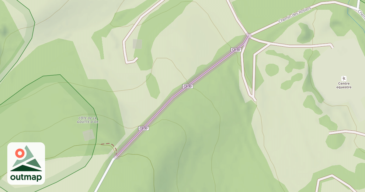 Map of Chemin des Rosiers