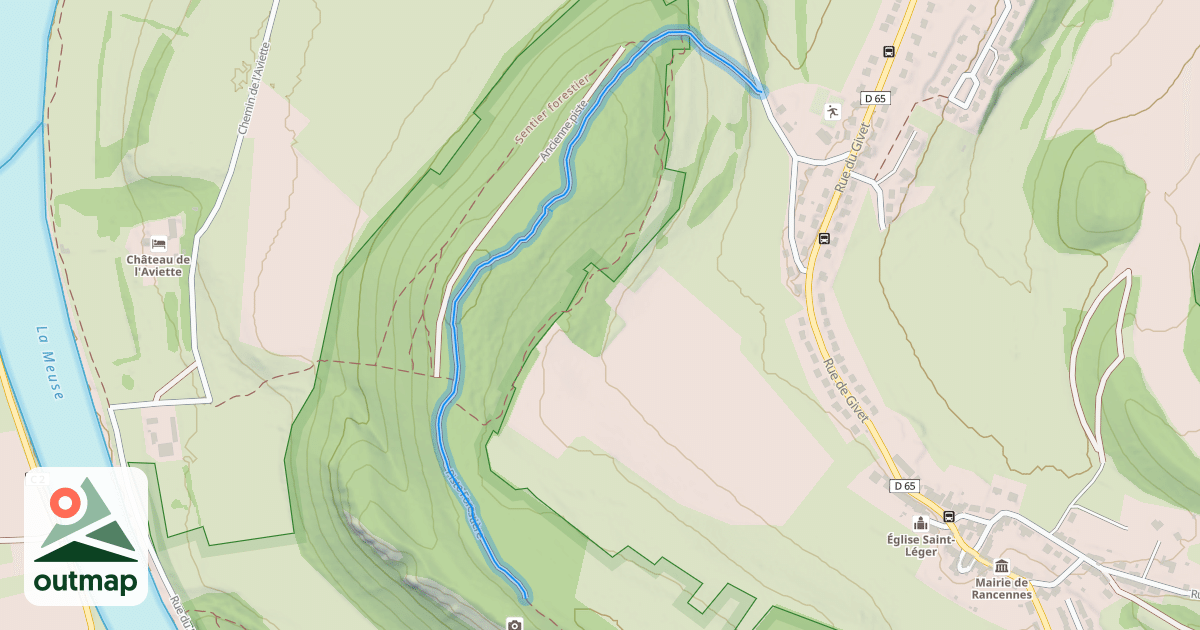 Map of Piste Forestière