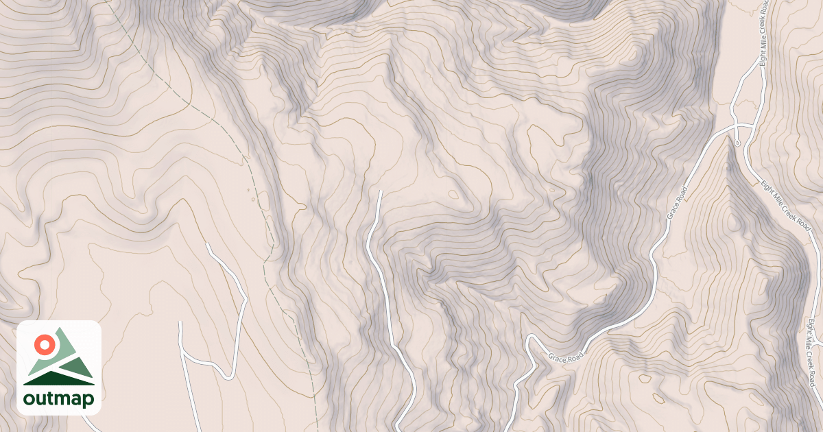 Map of Cow Fork Bench