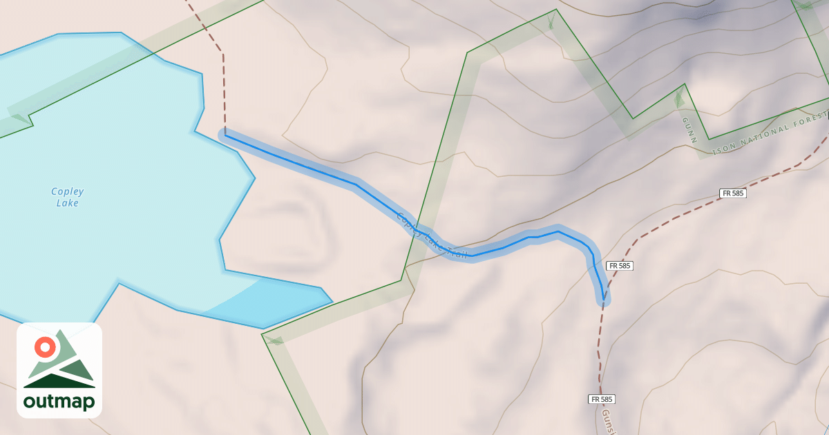 Map of Copley Lake Trail