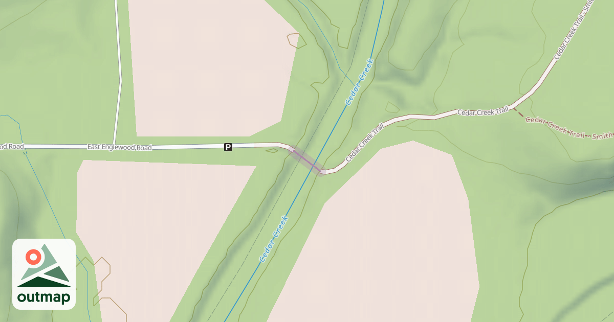 Map of Cedar Creek Trail