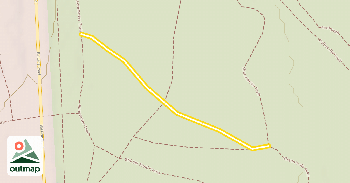 Map of Foxtrott Ski Trail