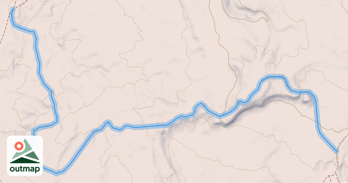 Map of Slickrock Blue Trail