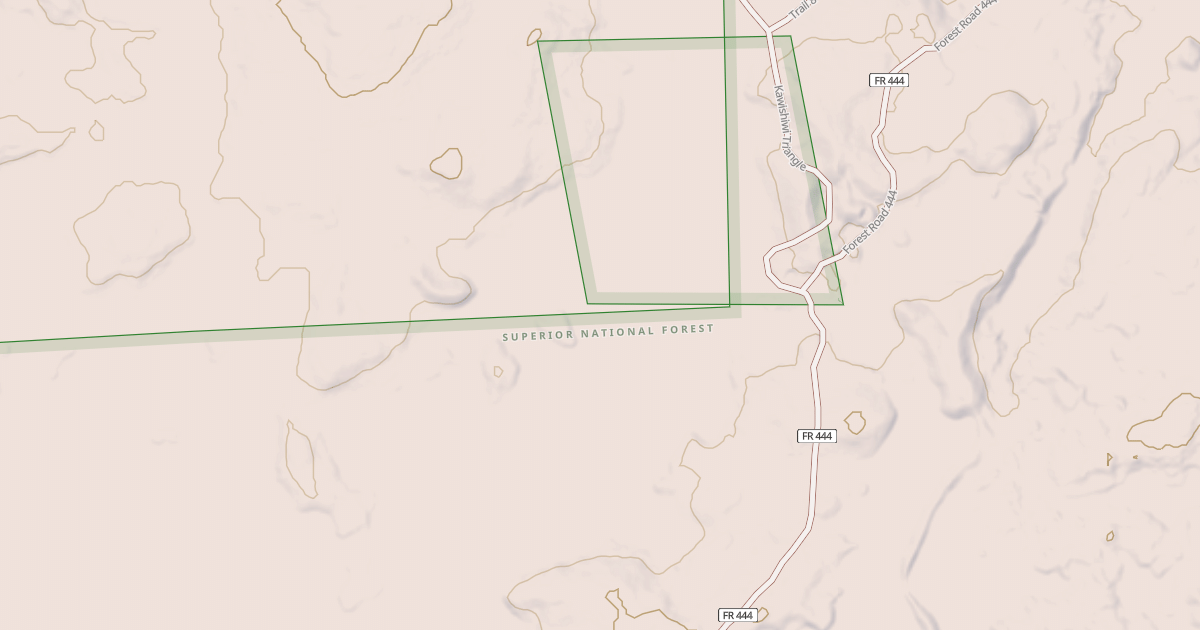 Map preview of Kawishiwi Triangle Crocket Lk