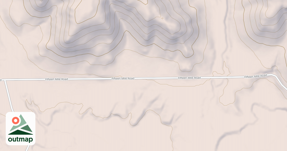 Map of FIFTEEN MILE