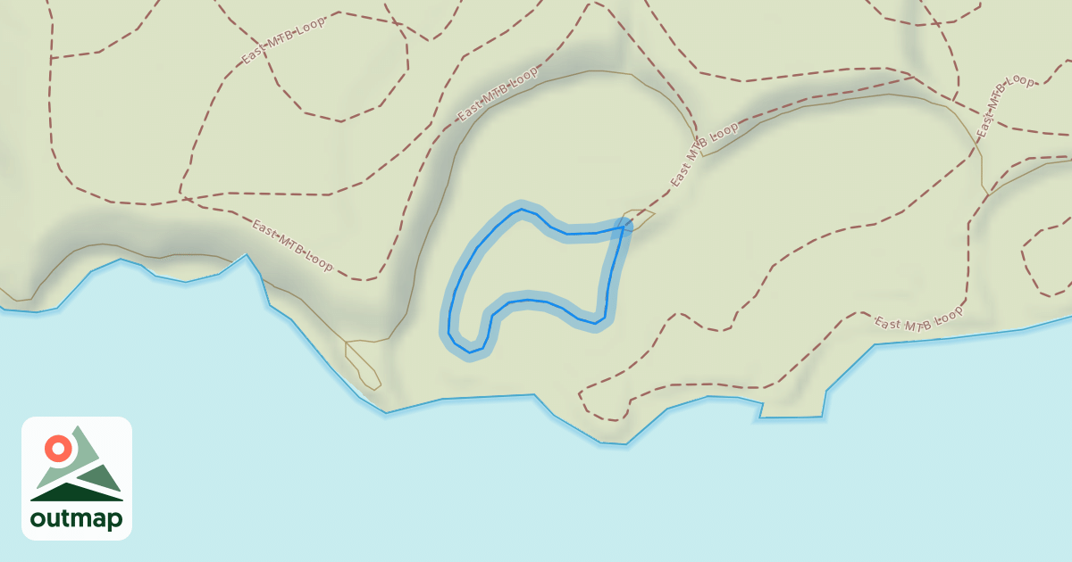 Map of East MTB Loop