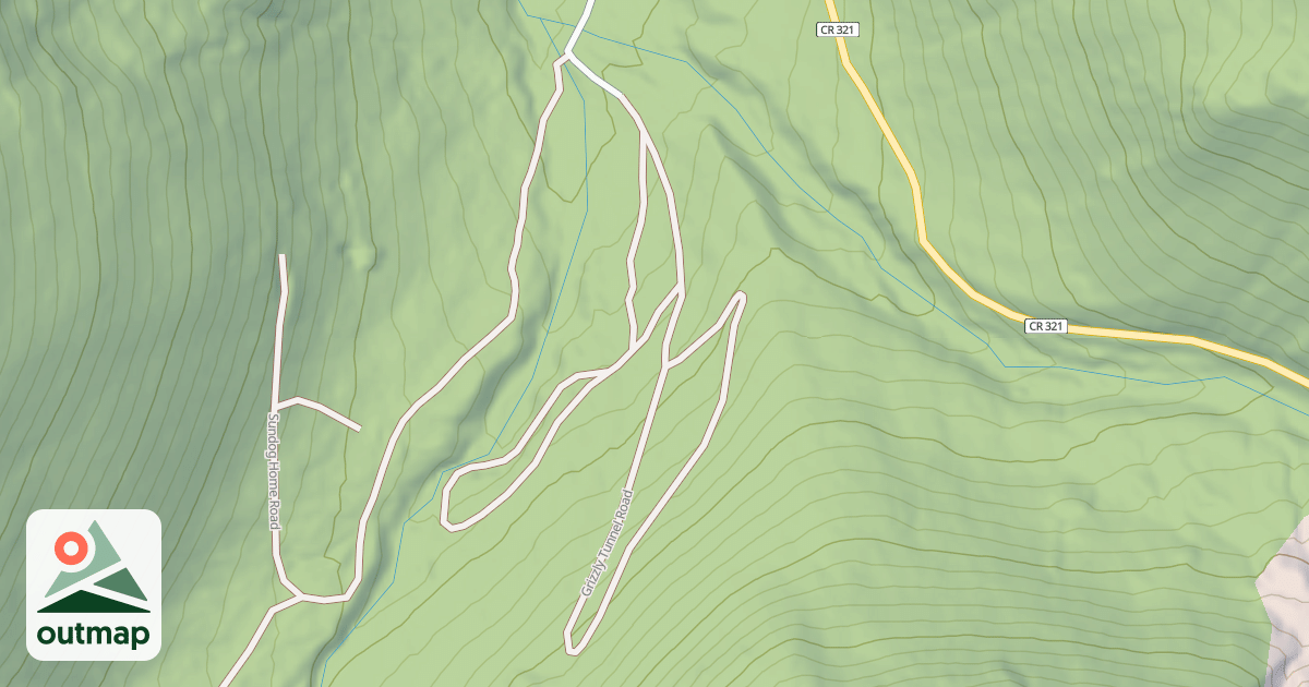 Map of GRIZZLY TUNNEL