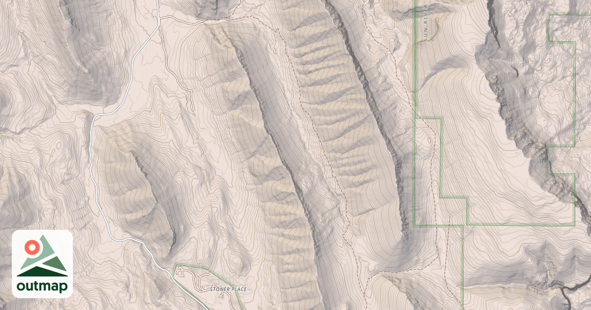 Map of CUT REEF CREEK