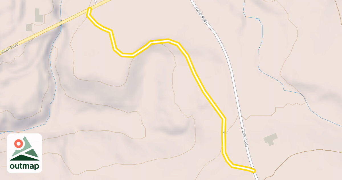Map of South Pond Loop