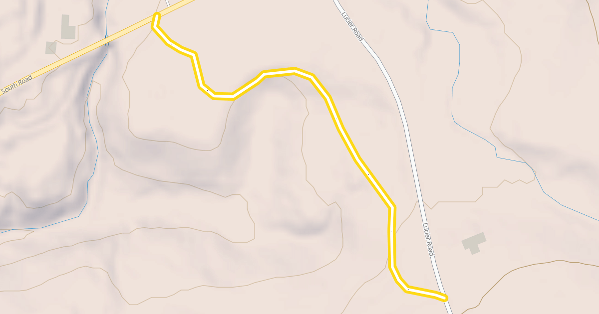 Map preview of South Pond Loop