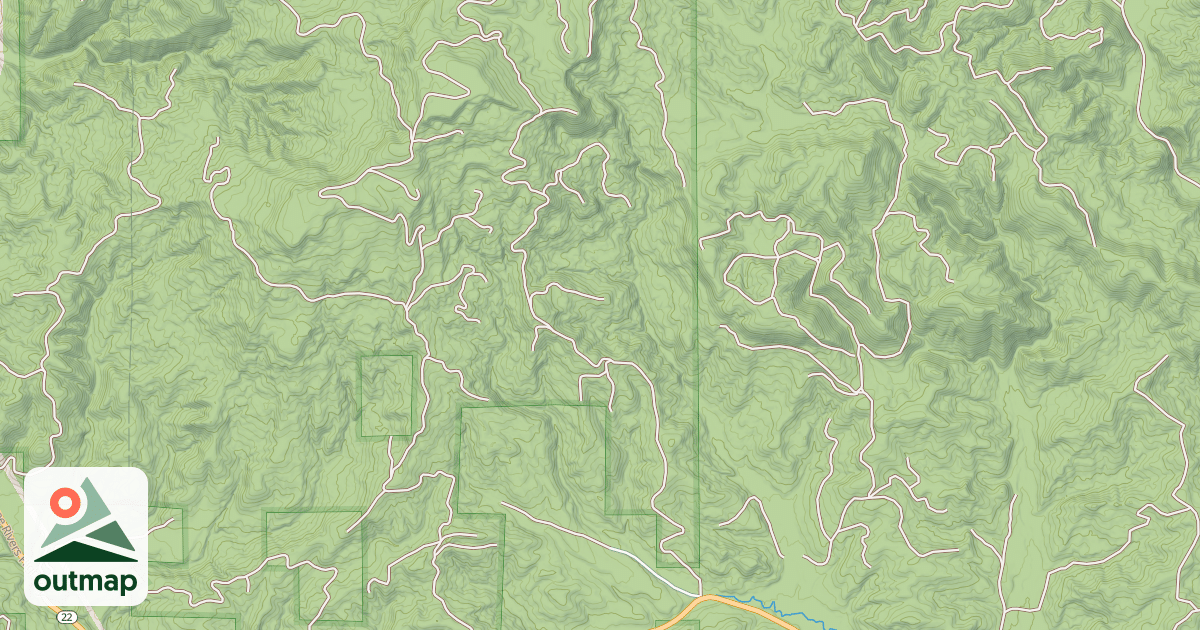 Map of USFS National Forest System Roads {3318ED76-6CF4-4483-921A-6FAFE5BA230F}