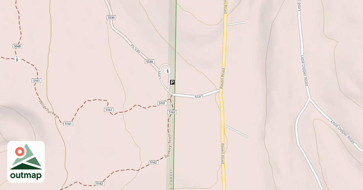 Map of RAVEN ROAD
