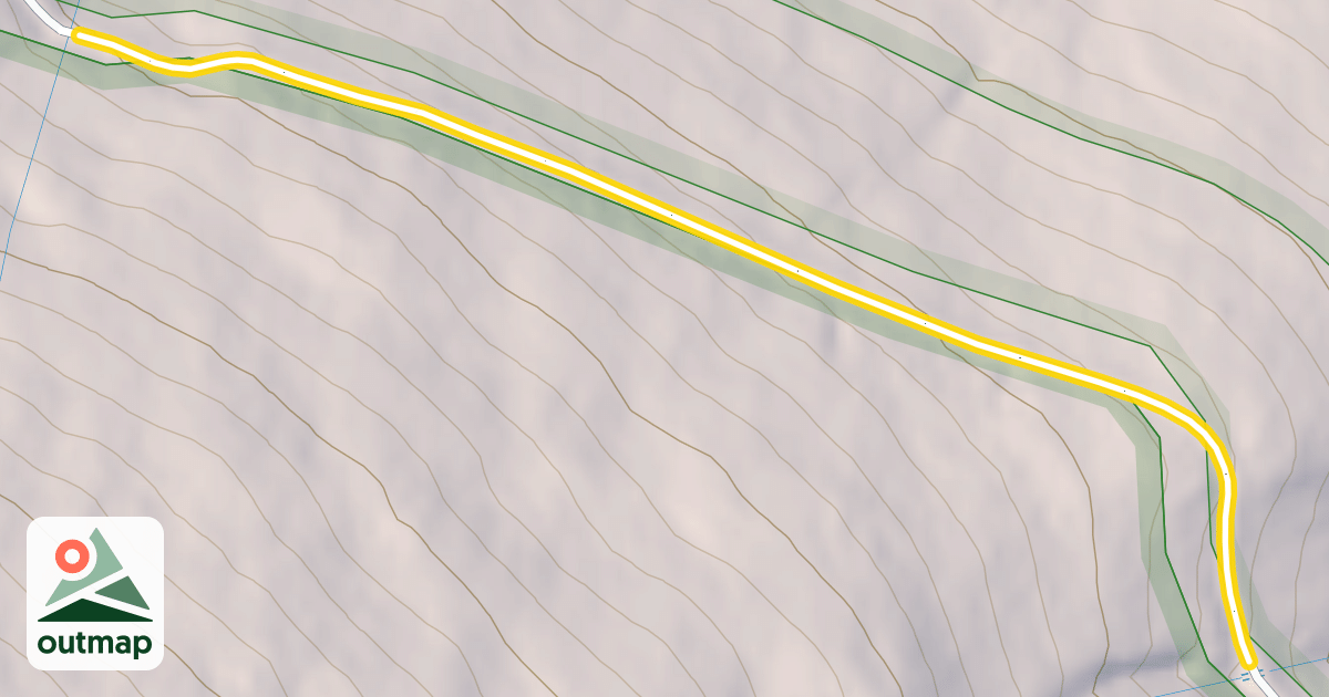 Map of Mount Washington Auto Road