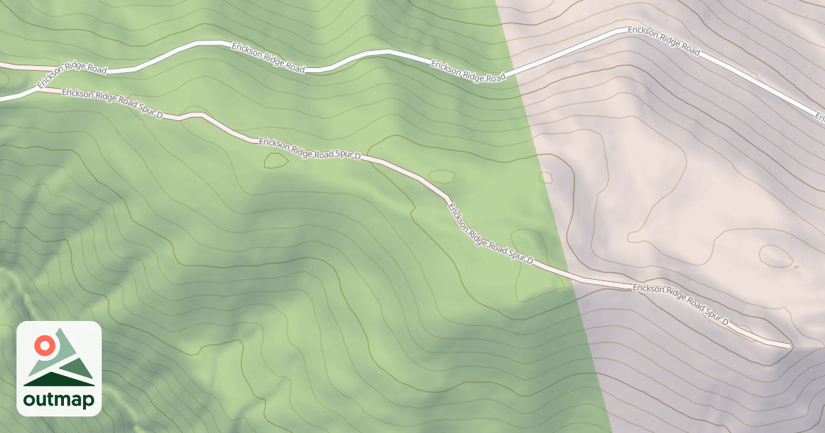 Map of ERICKSON RIDGE SPUR D