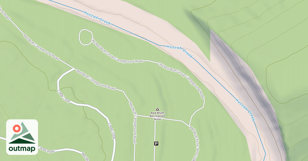 Map of RED BLUFF GROUP CAMPGROUND