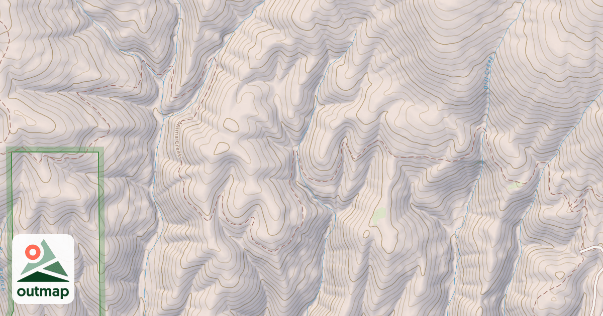 Map of USFS Motor Vehicle Use Map Trails 17465