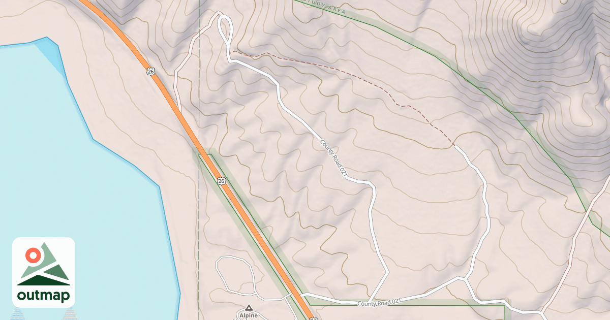 Map of ALPINE SUMMER HOME AREA