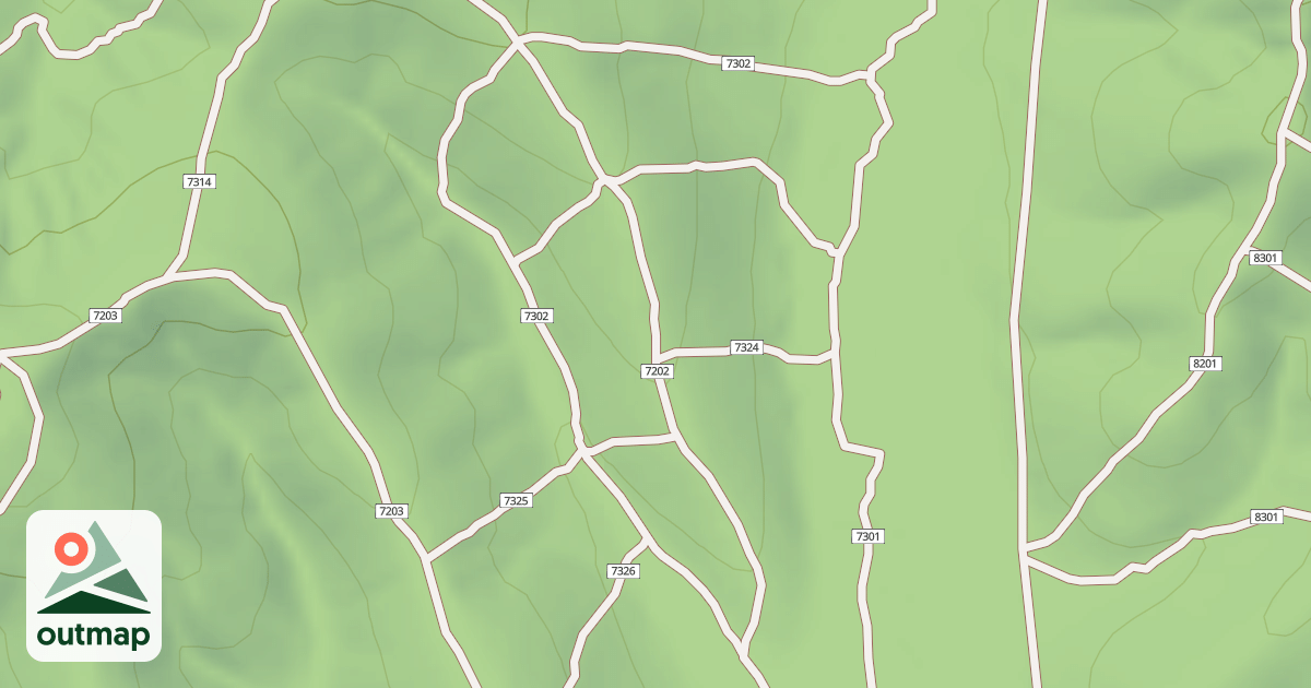 Map of USFS Motor Vehicle Use Map Trails 19450