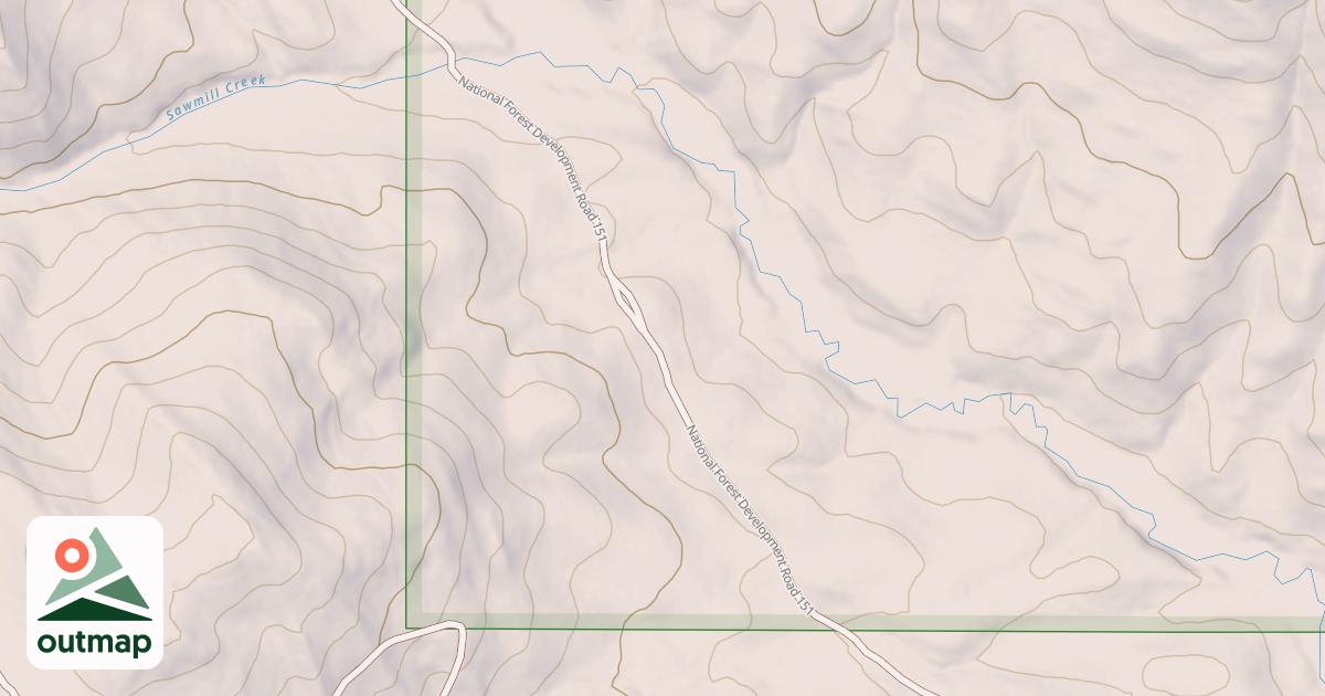Map of SAWMILL CREEK