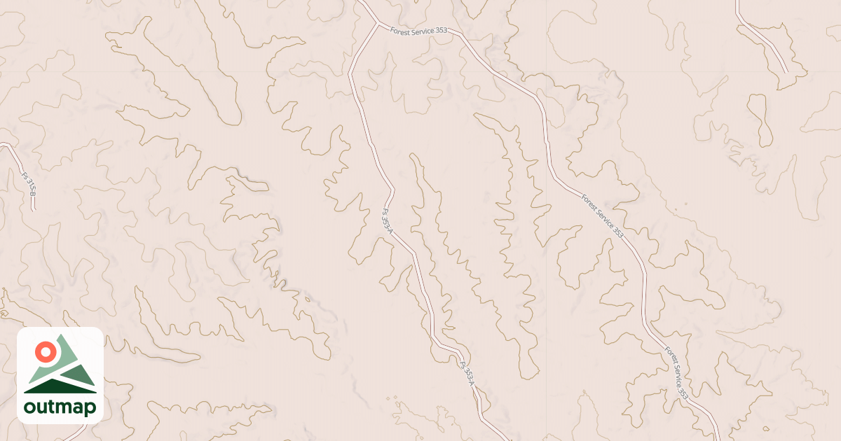 Map of USFS Motor Vehicle Use Map Roads {A9683E30-4C2A-4431-8F91-55C9C6C210D3}