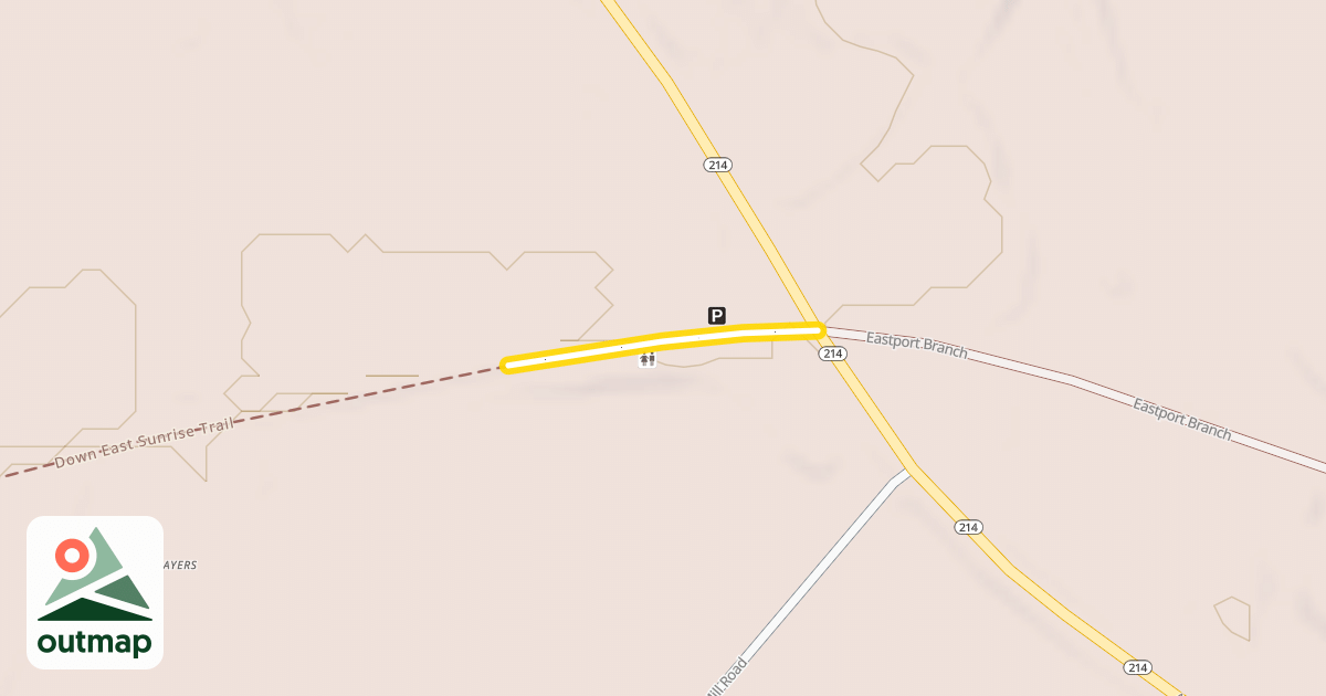 Map of Down East Sunrise Trail