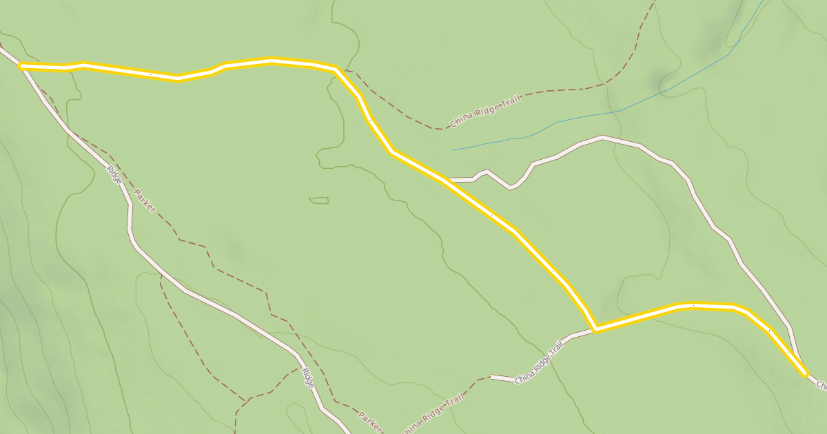 Map preview of China Ridge Trail