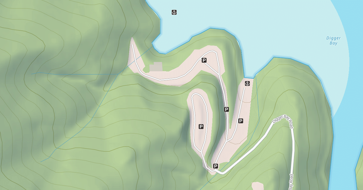 Map preview of DIGGER LOWER PARKING LOT