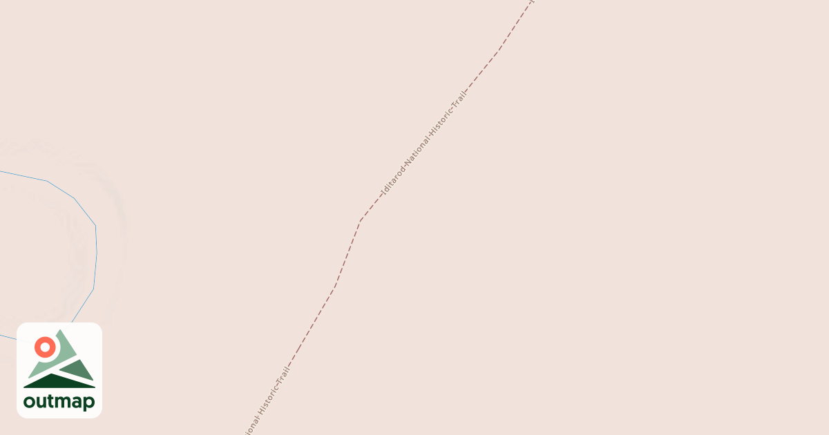 Map of Willow to Nome Winter Trail