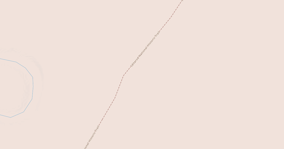 Map preview of Willow to Nome Winter Trail