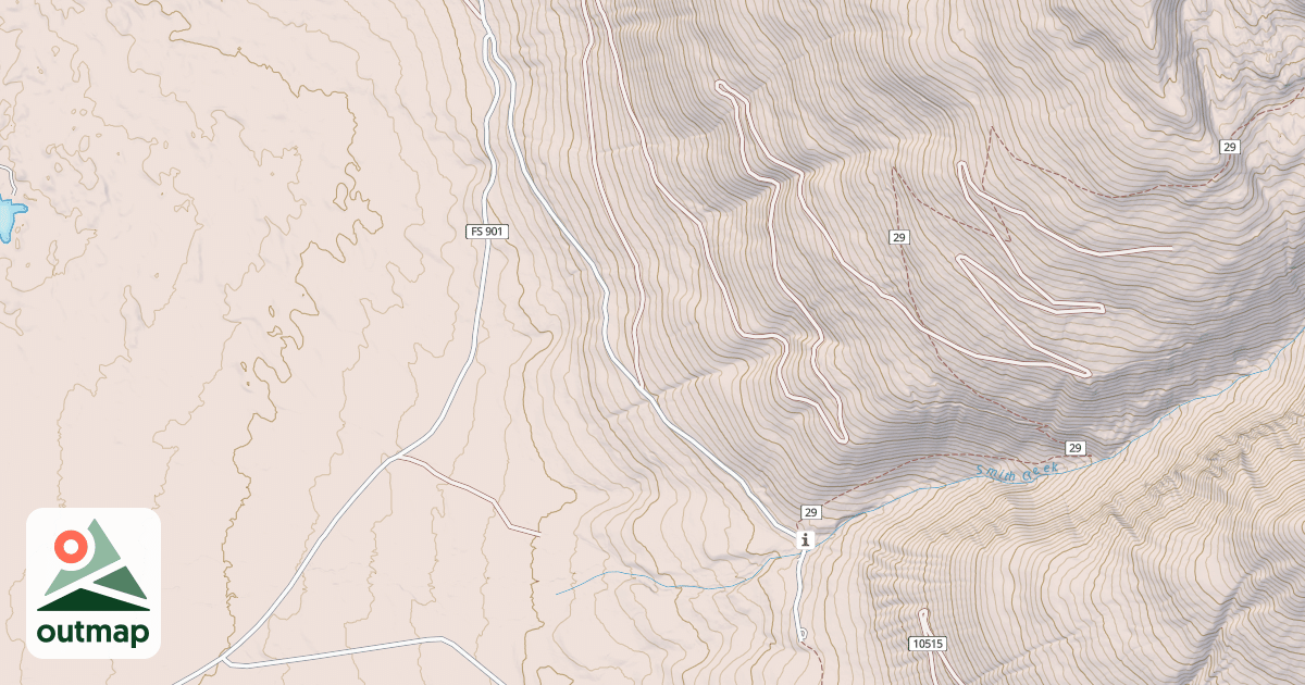 Map of FALLS CREEK