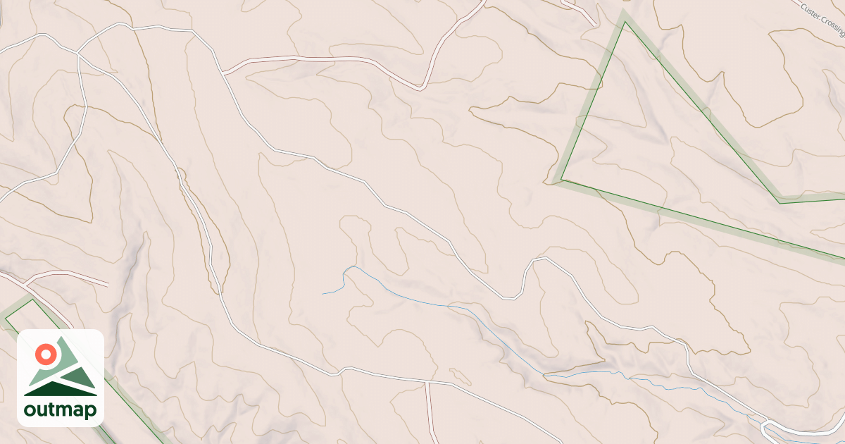 Map of CUSTER CROSSING BR 1C