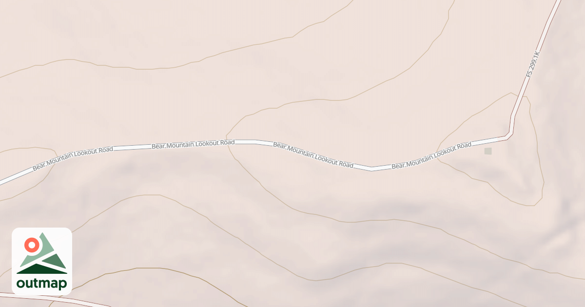 Map of BEAR MTN LOOKOUT