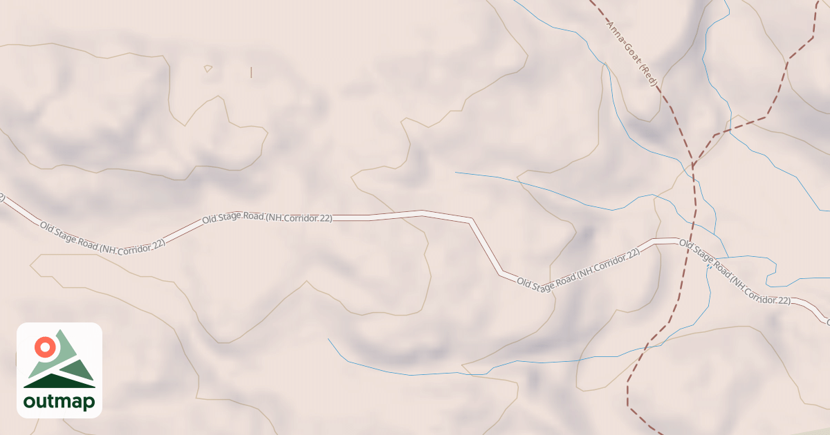 Map of Old Stage Rd-Corridor 22