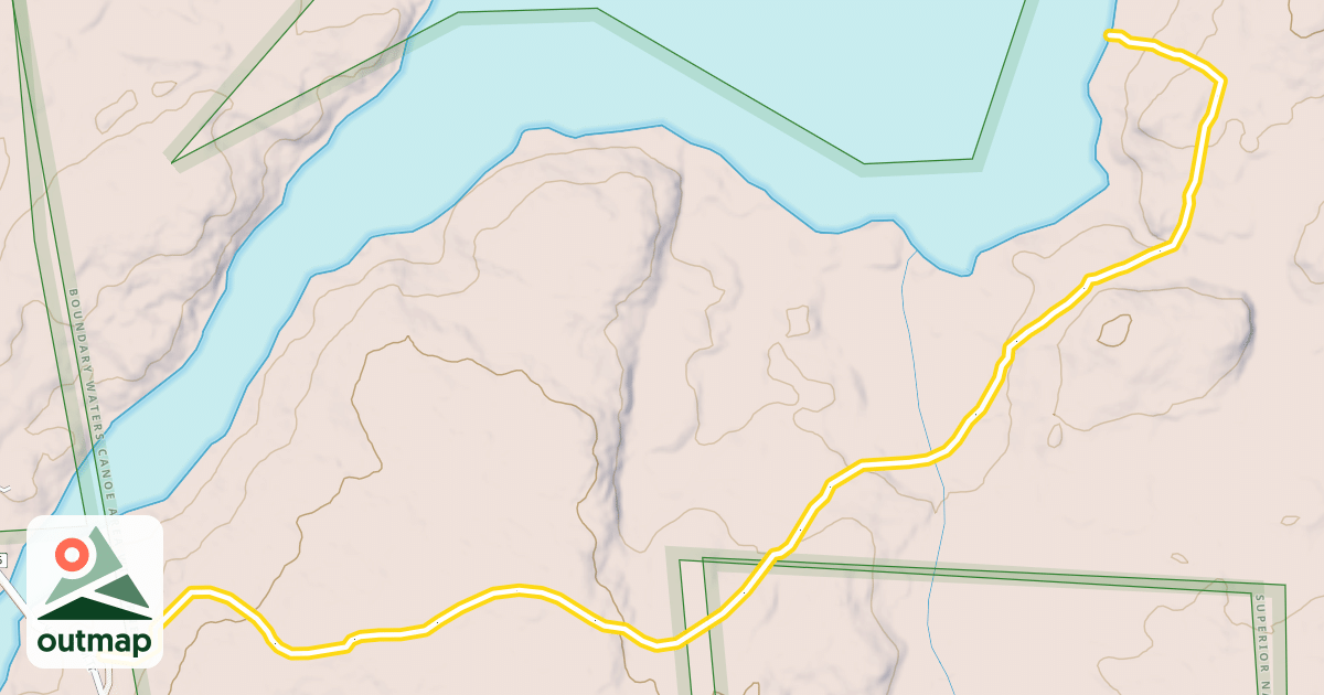 Map of South Farm Lake Ski Trail