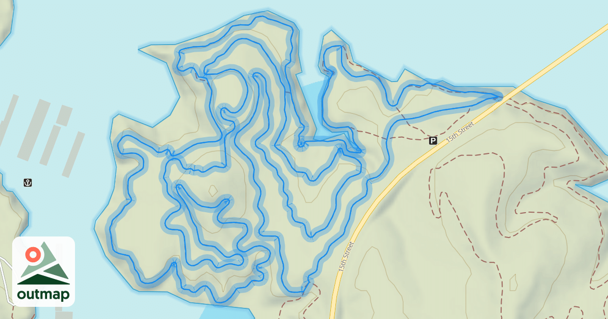Map of Brokebike Mountian (Marina Loop)