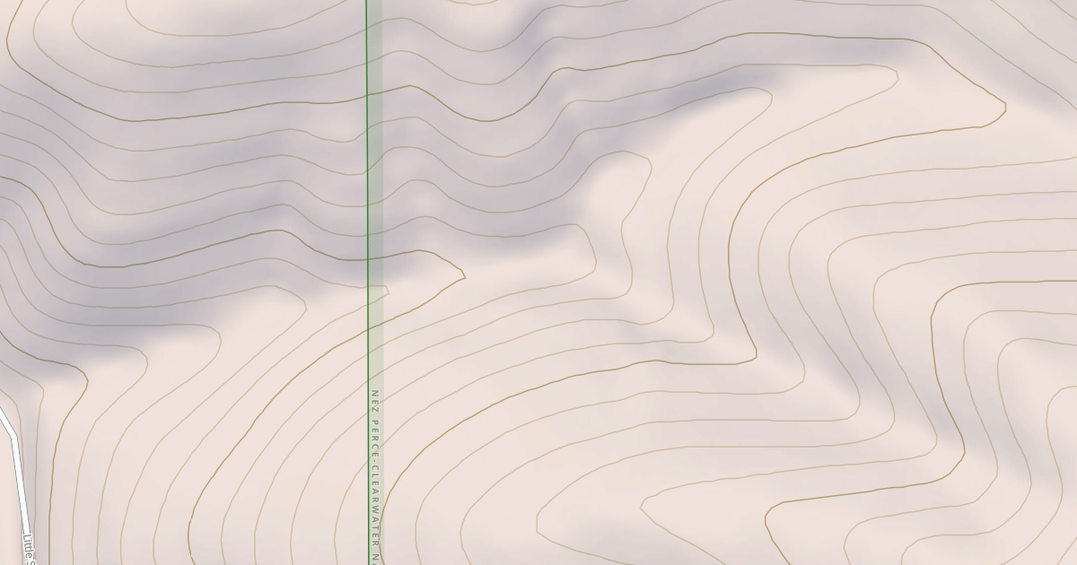 Map preview of HYAAK CREEK