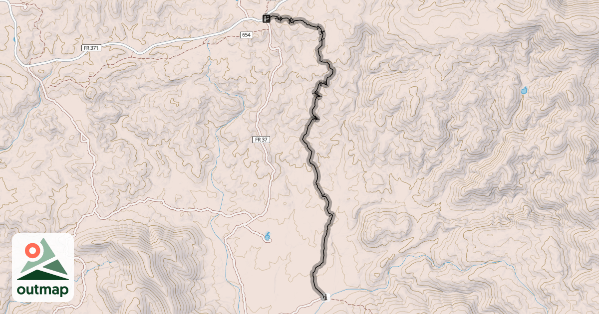 Map of Italian Spring Trail #95