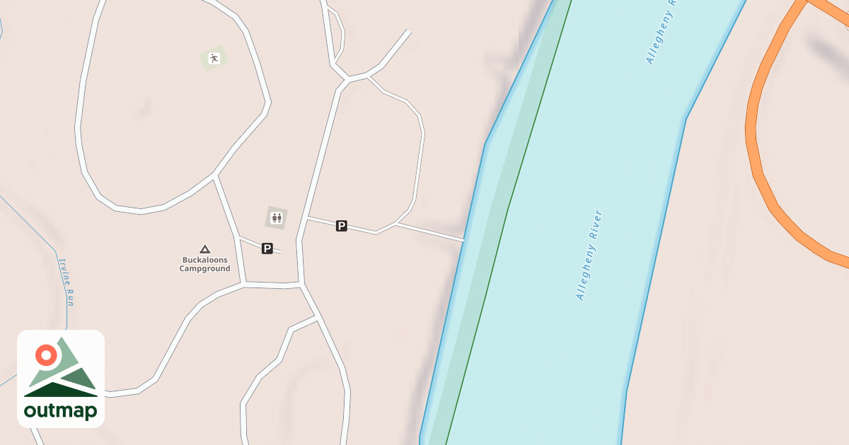 Map of BUCKALOONS LAUNCH - A