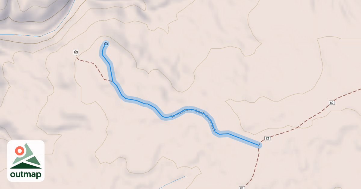 Map of Rattlesnake Wash Overlook