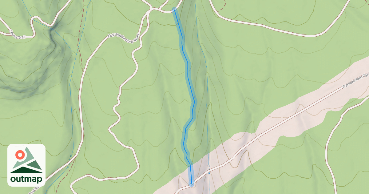 Map of Upper Hotshots Trail