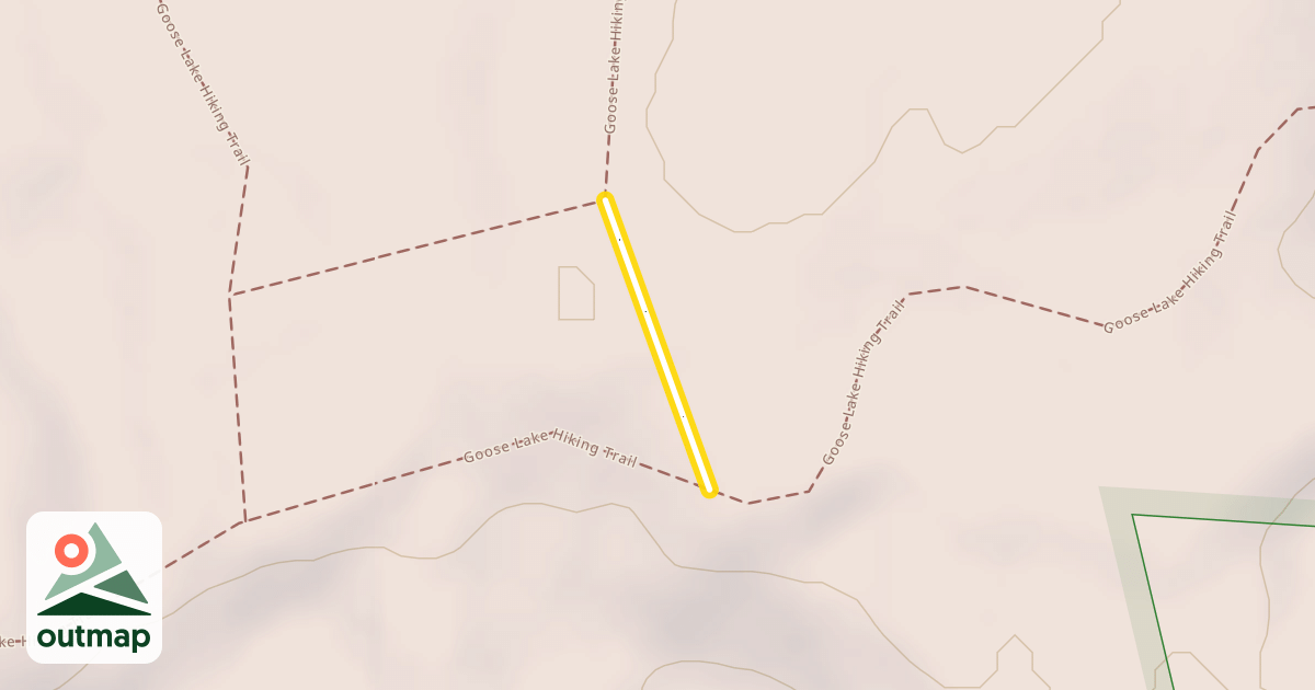 Map of Goose Lake Hiking Trail Spur H